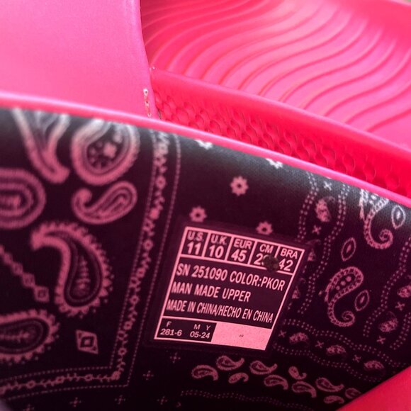 NWOB Skechers x Snoop Dogg Dr. Bombay Slide Sandals Men’s Pink Orange Monkey - Picture 9 of 9